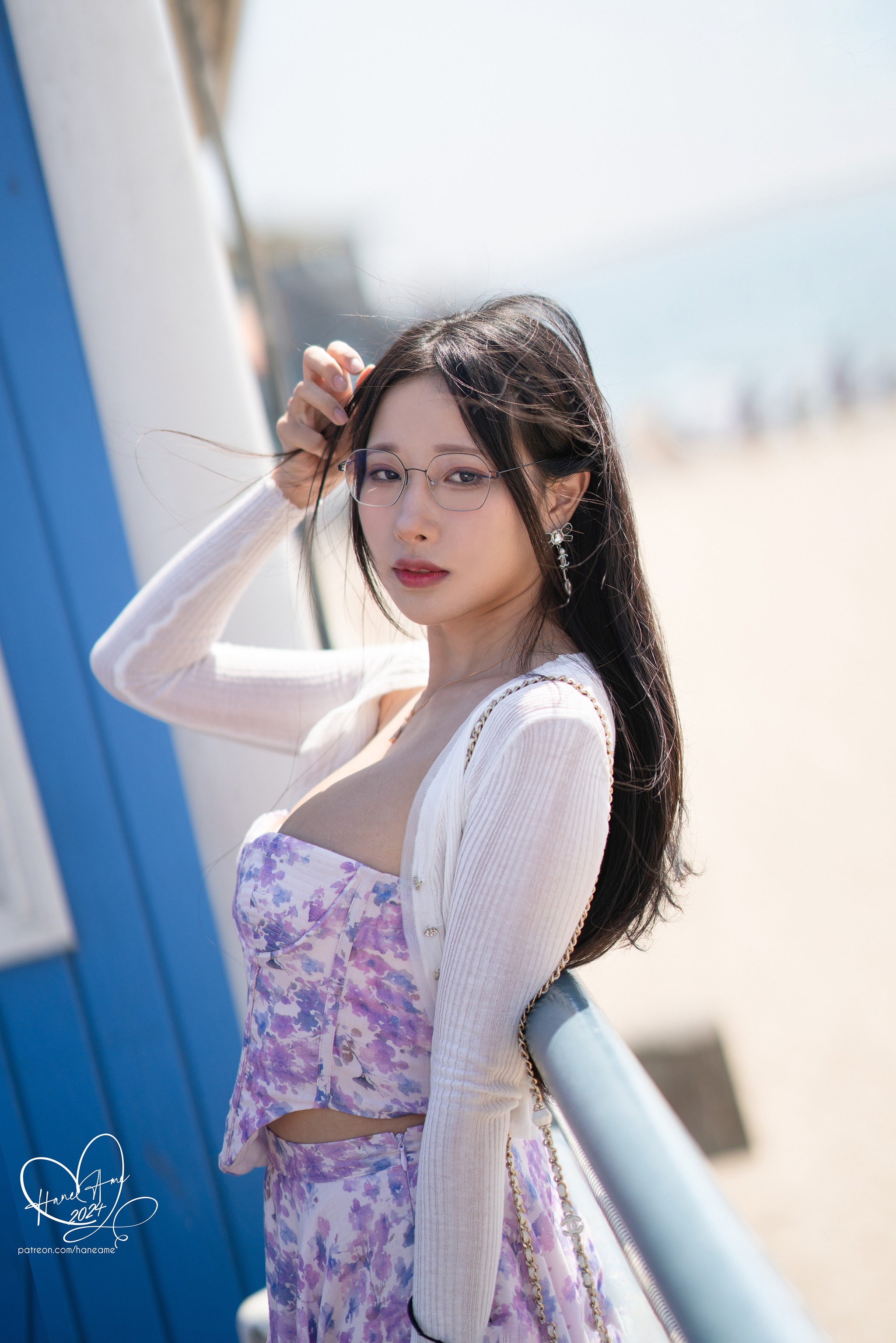 图片[1]-雨波HaneAme – NO.397 24年08月订阅 Glasses Girlfriend USA 眼鏡女友 夏末美國回憶 [72P]-XikXak